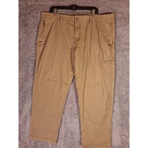 Weatherproof Mens Khaki Cargo Pants Size 48x30 Utility Outdoors Hiking Black Tag